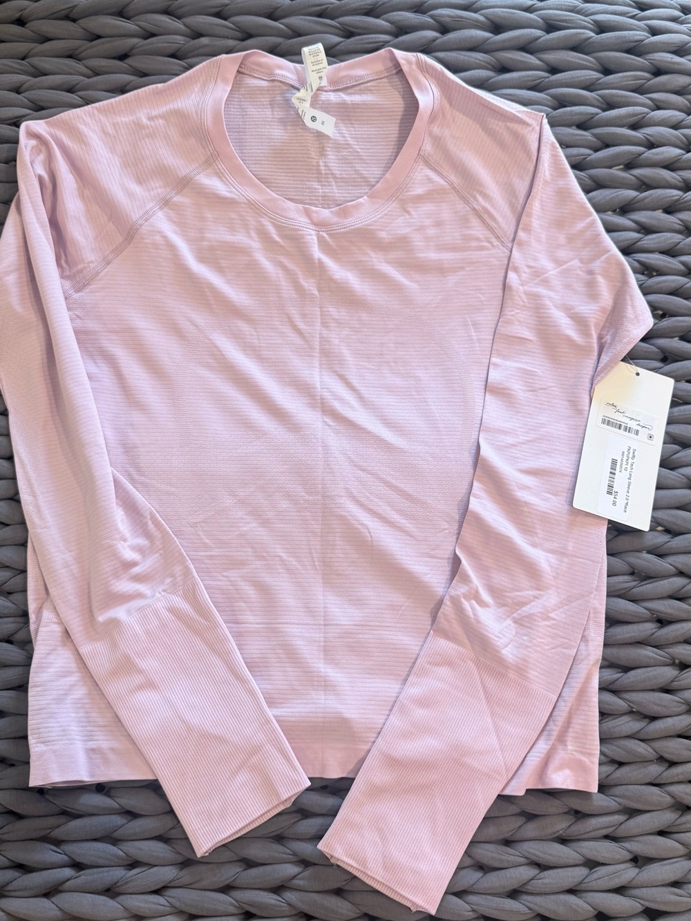 Lululemon Swiftly Tech long sleeve. Race Length. Size 10. Pink Peony